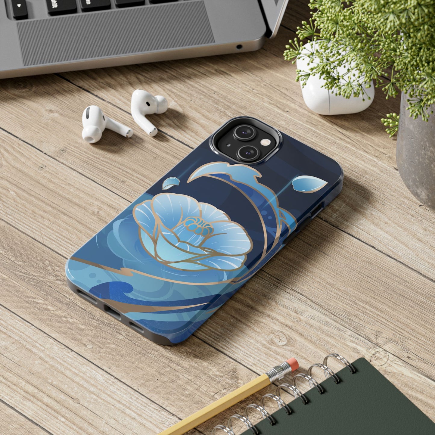 Kamisato Ayato Impact-Resistant 2-layer Tough Phone Case | iPhone | Genshin Impact
