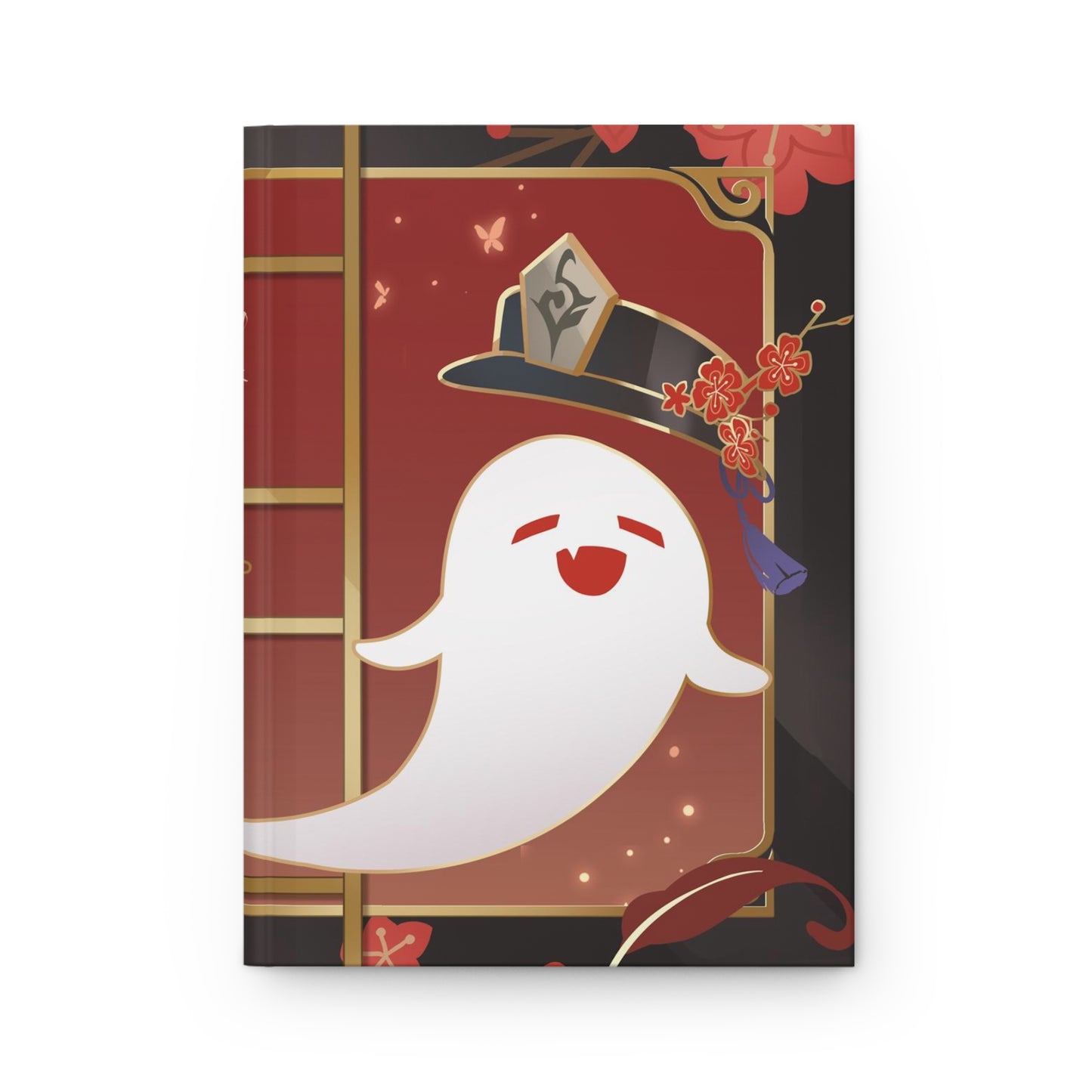 Hu Tao Hat + Boo Tao Aesthetic Inspired Traditional Hardcover Journal
