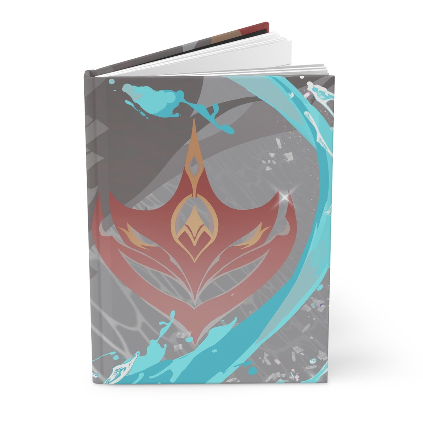 Childe Tartaglia Fatui Mask Inspired Hardcover Journal, Genshin Impact