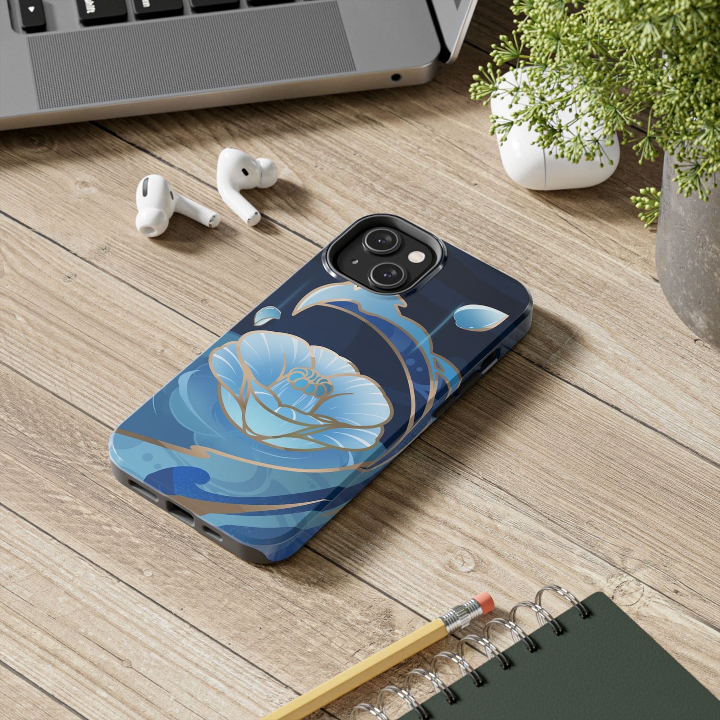 Kamisato Ayato Impact-Resistant 2-layer Tough Phone Case | iPhone | Genshin Impact