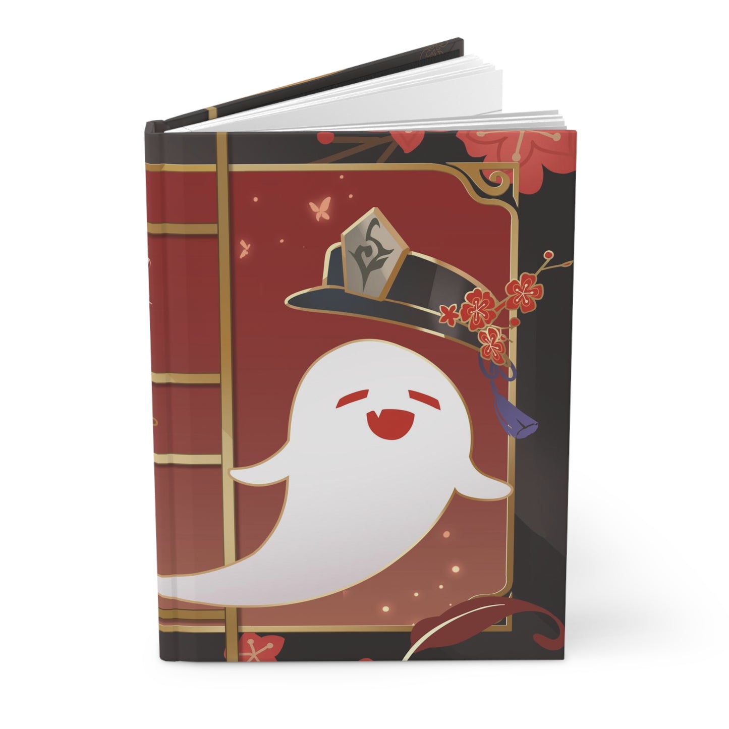 Hu Tao Hat + Boo Tao Aesthetic Inspired Traditional Hardcover Journal