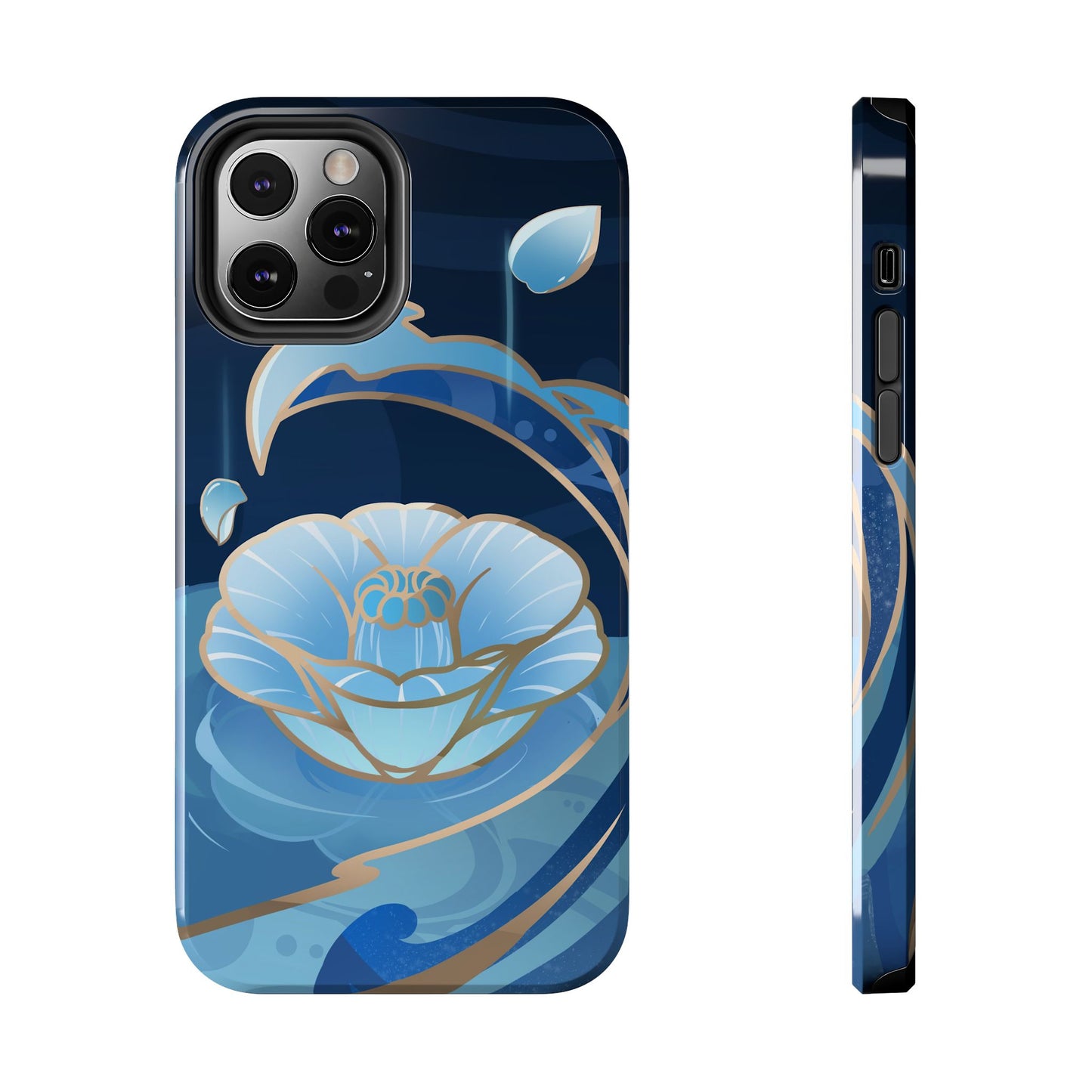 Kamisato Ayato Impact-Resistant 2-layer Tough Phone Case | iPhone | Genshin Impact