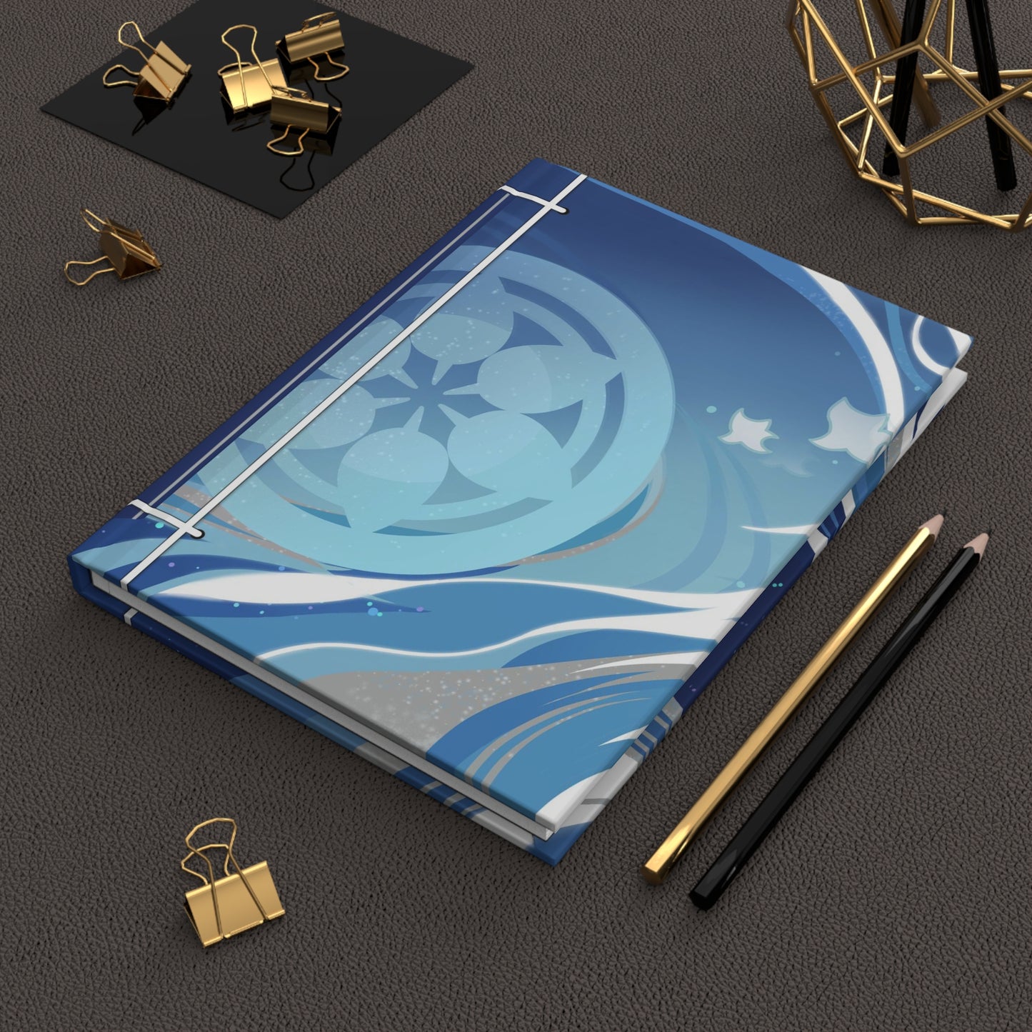 Wanderer Scaramouche Namecard Inspired Hardcover Notebook | Genshin Impact Fanmade Traditional Journal